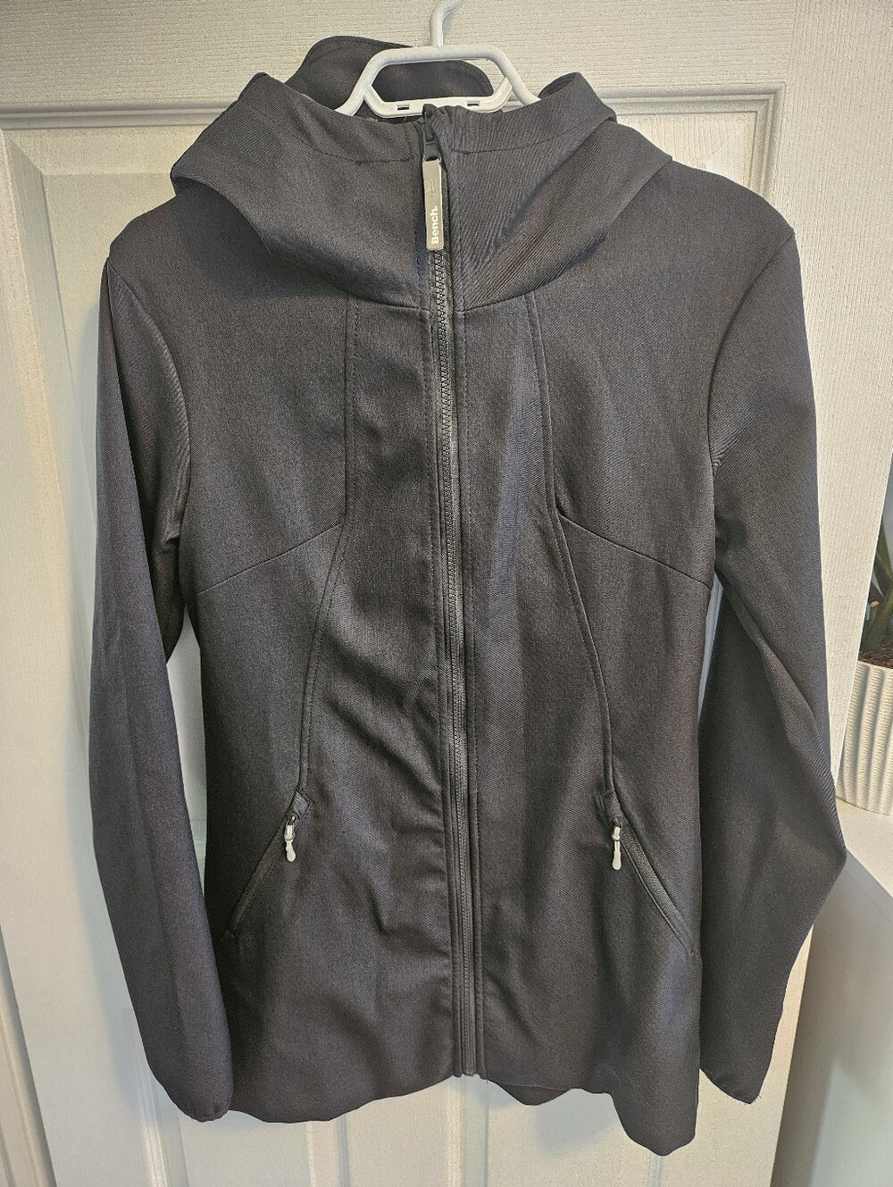 Bench Dark Grey Softshell Jacket with Thumbhole and Embroidered Logo